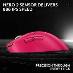 خرید موس Logitech G Pro X SUPERLIGHT 2 DEX - بی‌سیم - صورتی